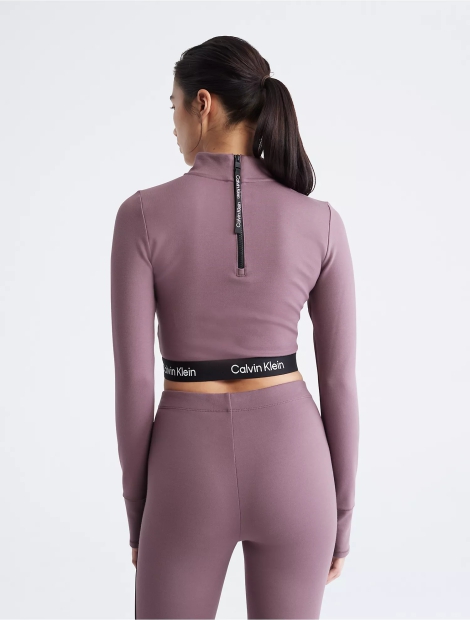 Женский лонгслив Calvin Klein водолазка с логотипом 1159793938 (Фиолетовый, XL)