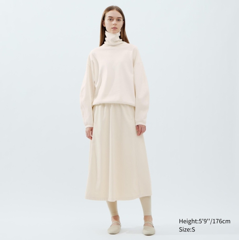 Стильный лонгслив Uniqlo водолазка 1159801871 (Белый, XS)