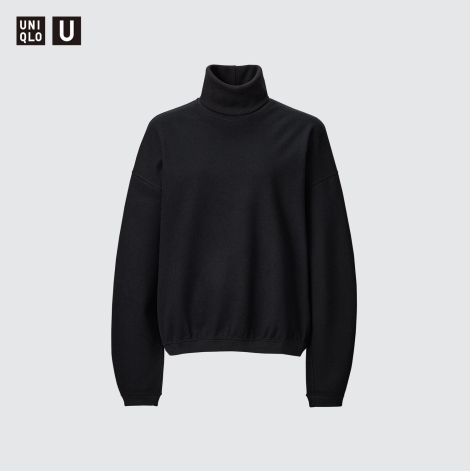 Стильний лонгслів Uniqlo водолазка 1159801876 (Чорний, XS)