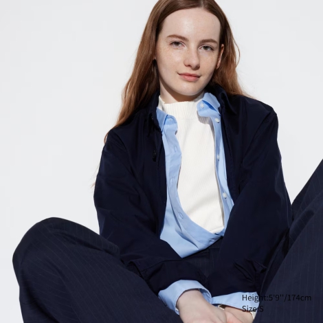 Еластичний лонгслів UNIQLO у рубчик 1159804959 (Молочний, M)