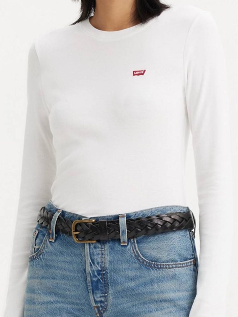 Жіночий лонгслів Levi's кофта 1159812421 (Білий, L)