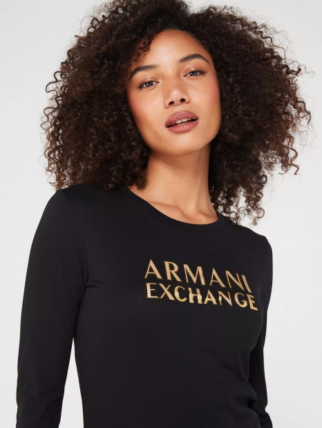 Женский лонгслив A|X ARMANI EXCHANGE 1159818796 (Черный XXL)