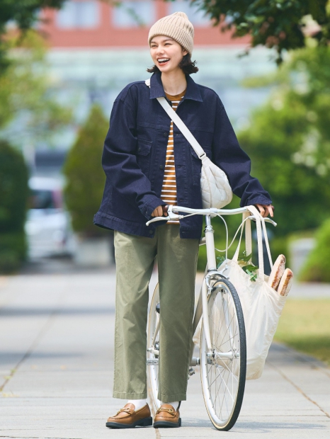 Стильний лонгслів Uniqlo 1159821289 (Коричневий M)