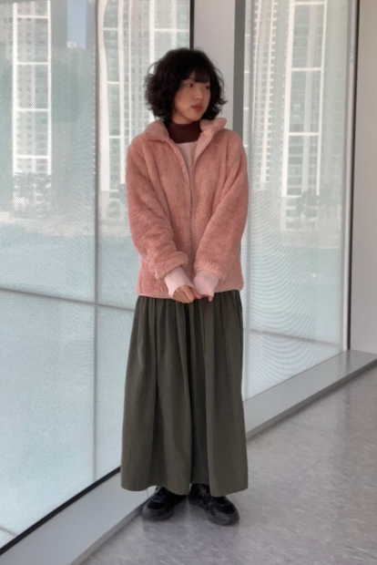 Эластичный лонгслив UNIQLO водолазка в рубчик 1159826949 (Коричневый S)