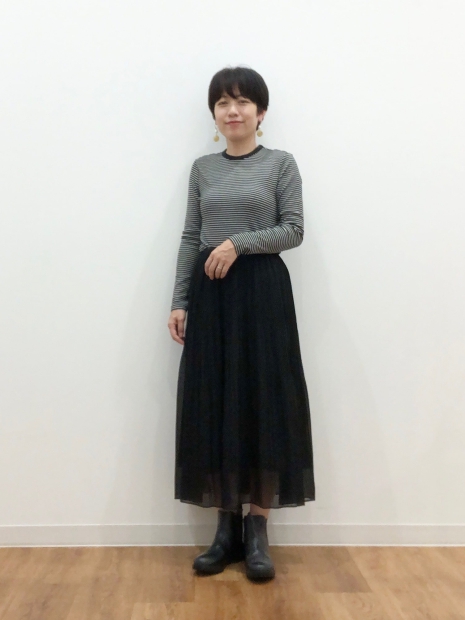 Эластичный лонгслив в рубчик UNIQLO в полоску 1159828543 (Черный XL)