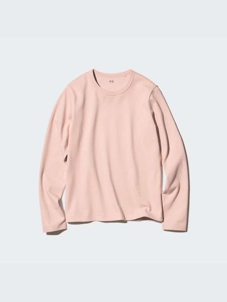 Стильний лонгслів Uniqlo 1159829019 (рожевий XL)