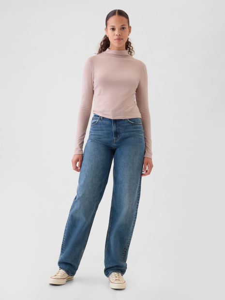 Базовый лонгслив GAP 1159834902 (Розовый S)