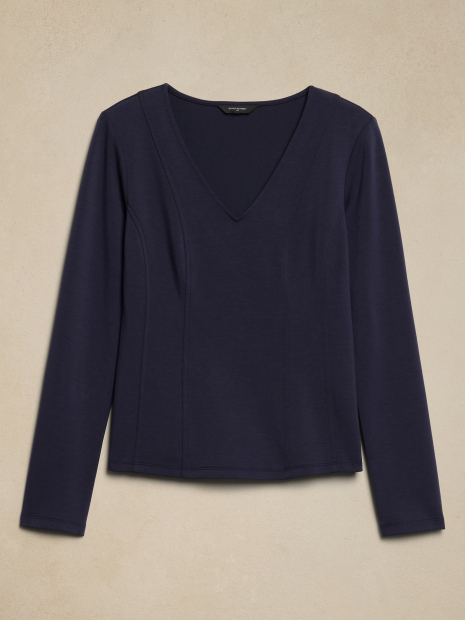 Женский лонгслив Banana Republic 1159835264 (Синий S)