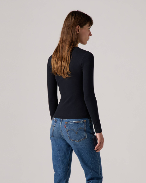 Жіночий лонгслів Levi's кофта 1159835302 (Чорний L)