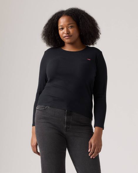 Жіночий лонгслів Levi's кофта 1159835302 (Чорний L)
