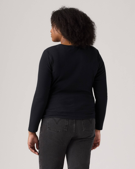 Жіночий лонгслів Levi's кофта 1159835302 (Чорний L)