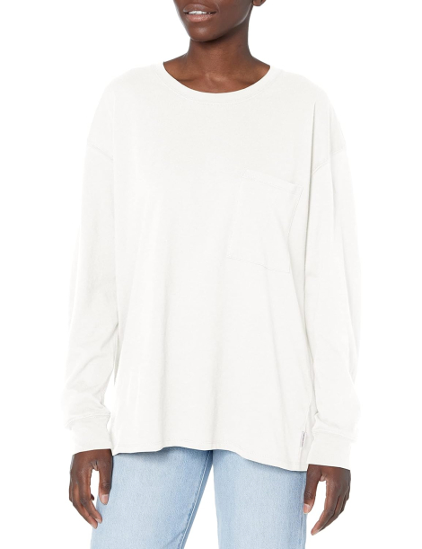 Жіночий лонгслів Calvin Klein 1159835661 (Молочний S)