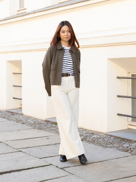 Стильный лонгслив Uniqlo 1159835672 (Белый S)