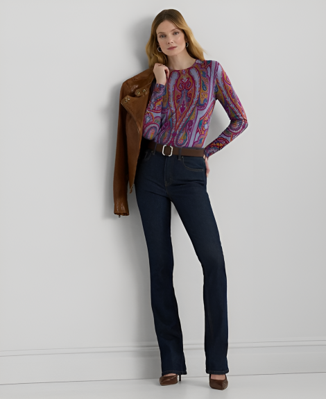 Жіночий лонгслів Ralph Lauren 1159836348 (Фіолетовий XXL)