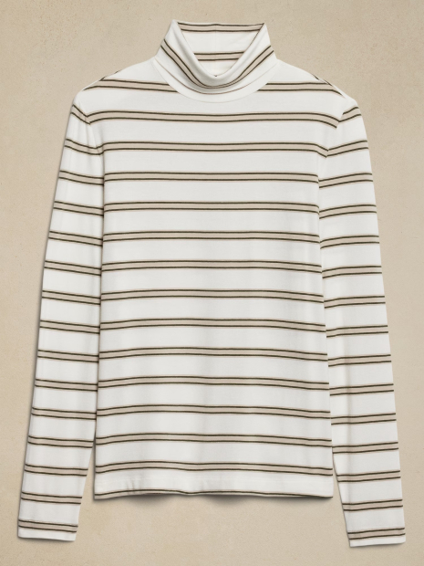 Женский лонгслив Banana Republic водолазка 1159836741 (Молочный XXL)