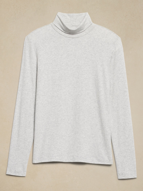 Женский лонгслив Banana Republic водолазка 1159836521 (Серый XXL)