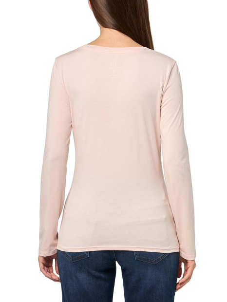 Базовый лонгслив Armani Exchange с логотипом 1159838001 (Розовый S)