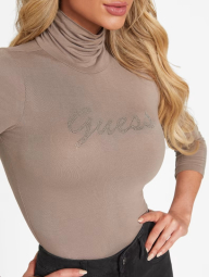 Женская водолазка GUESS лонгслив с высоким воротником 1159783584 (Коричневый, XS)