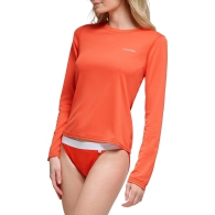 Женский лонгслив Calvin Klein защита от ультрафиолета UPF 40+ 1159788264 (Оранжевый, M)