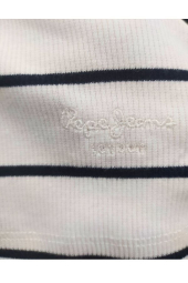 Женский лонгслив Pepe Jeans London кофта с одним рукавом 1159790730 (Белый, L)