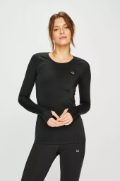 Женский спортивный лонгслив Calvin Klein кофта с логотипом 1159790760 (Черный, S)