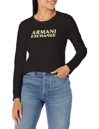 Женский лонгслив A|X ARMANI EXCHANGE 1159818796 (Черный XXL)