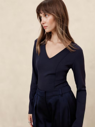 Женский лонгслив Banana Republic 1159835264 (Синий S)