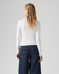 Женский лонгслив Levi's кофта 1159835299 (Белый M)