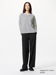 Стильный лонгслив Uniqlo 1159835672 (Белый S)