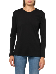 Базовый лонгслив Armani Exchange с логотипом 1159835992 (Черный L)
