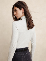 Женский лонгслив Banana Republic водолазка 1159836521 (Серый XXL)