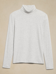 Женский лонгслив Banana Republic водолазка 1159836521 (Серый XXL)
