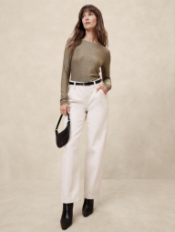 Жіночий блискучий лонгслів Banana Republic 1159837381 (Золотистий XXL)