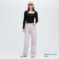 Женский укороченный лонгслив Uniqlo 1159783938 (Черный, S)