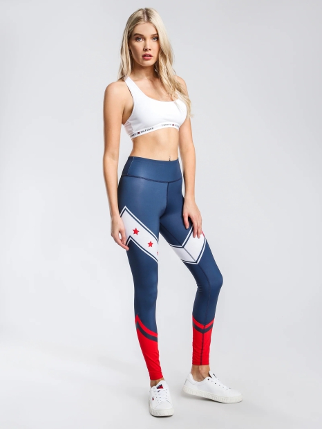 Лосини спортивні Tommy Hilfiger легінси 1159812473 (Білий/синій, XL)