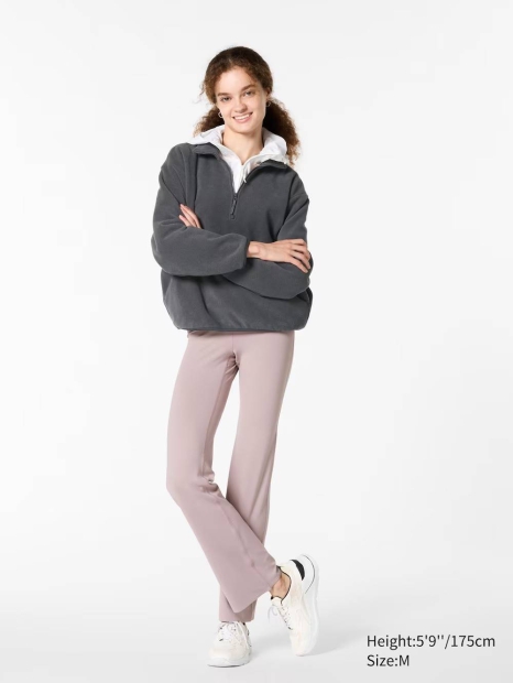 М'які розкльошені штани Uniqlo лосини 1159827842 (Рожевий XL)