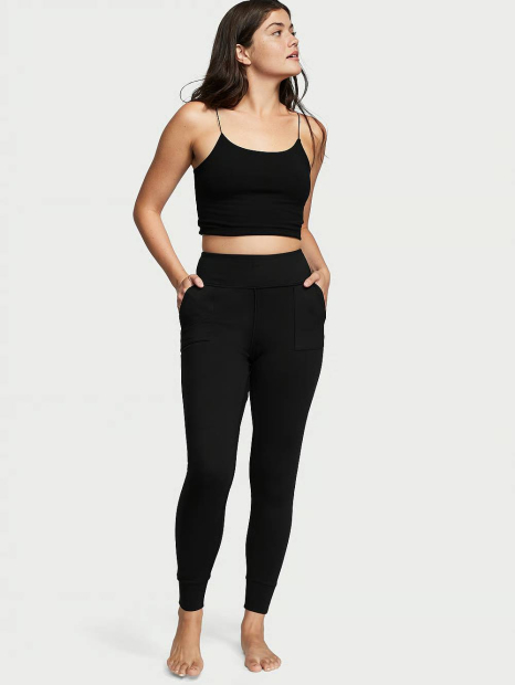 Легінси спортивні Victoria's Secret із логотипом 1159828045 (Чорний L)