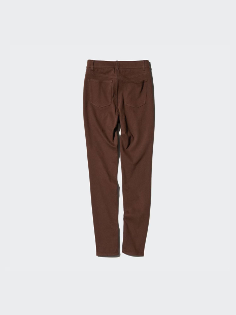 Женские ультра эластичные джинсовые леггинсы Uniqlo 1159832755 (Коричневый L)
