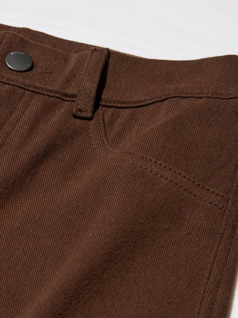 Женские ультра эластичные джинсовые леггинсы Uniqlo 1159832755 (Коричневый L)