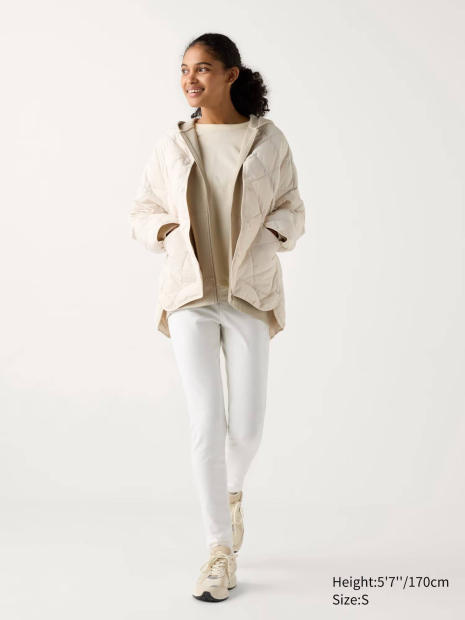 Женские ультра эластичные джинсовые леггинсы HEATTECH Uniqlo с высокой посадкой 1159832763 (Белый XXL)