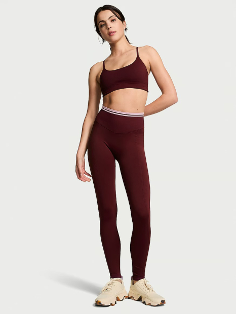 Лосини спортивні Victoria's Secret Pink легінси 1159834332 (Бордовий S)