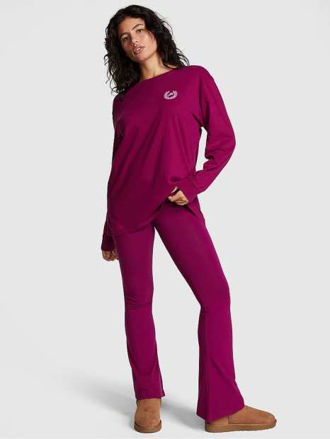 Спортивні жіночі Victoria's Secret Pink легінси 1159835294 (Рожевий XXL)