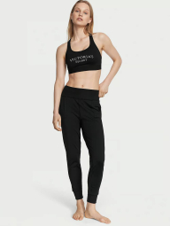 Спортивные штаны Victoria's Secret с логотипом 1159828045 (Черный L)