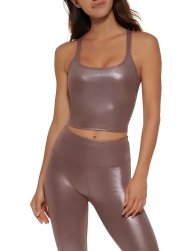 Леггинсы с высокой посадкой Calvin Klein лосины укороченные 1159829470 (Розовый L)