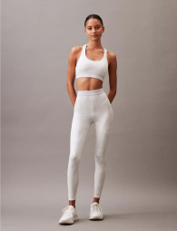 Леггинсы с высокой посадкой Calvin Klein 1159834193 (Белый L)