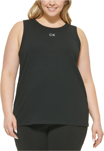 Женская майка Calvin Klein с логотипом 1159782629 (Черный, 3X)