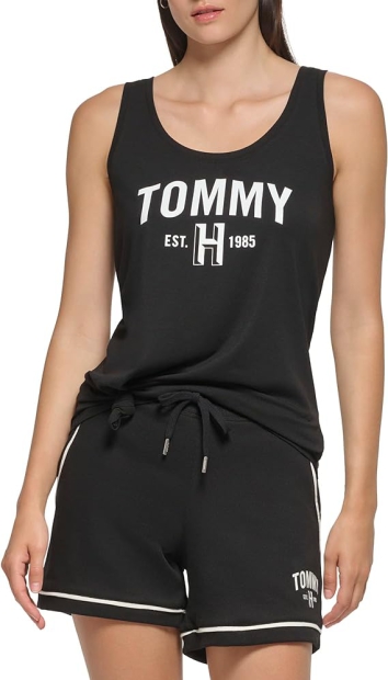 Женская майка Tommy Hilfiger Sport с логотипом 1159793802 (Черный, XS)