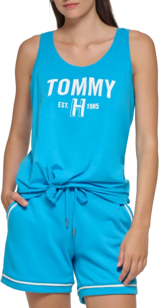 Женская майка Tommy Hilfiger Sport с логотипом 1159799138 (Голубой, XS)