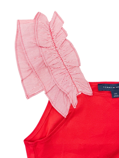 Майка жіноча Tommy Hilfiger з рюшами 1159823731 (Червоний L)