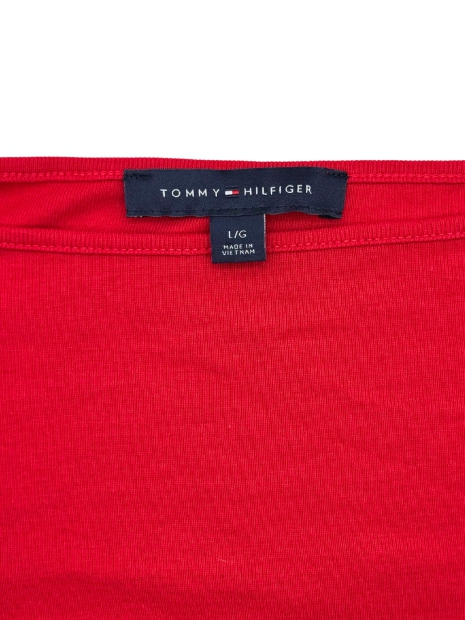 Майка жіноча Tommy Hilfiger з рюшами 1159823731 (Червоний L)